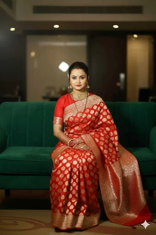 Weaver_Store_Woven_Banarasi_Art_Silk_Saree_(Red)