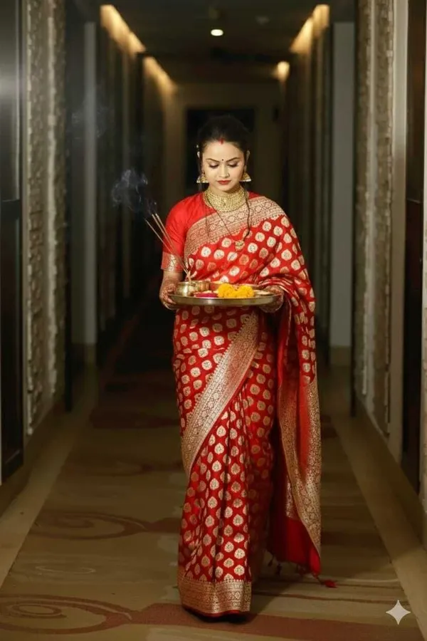 Weaver_Store_Woven_Banarasi_Art_Silk_Saree_(Red)