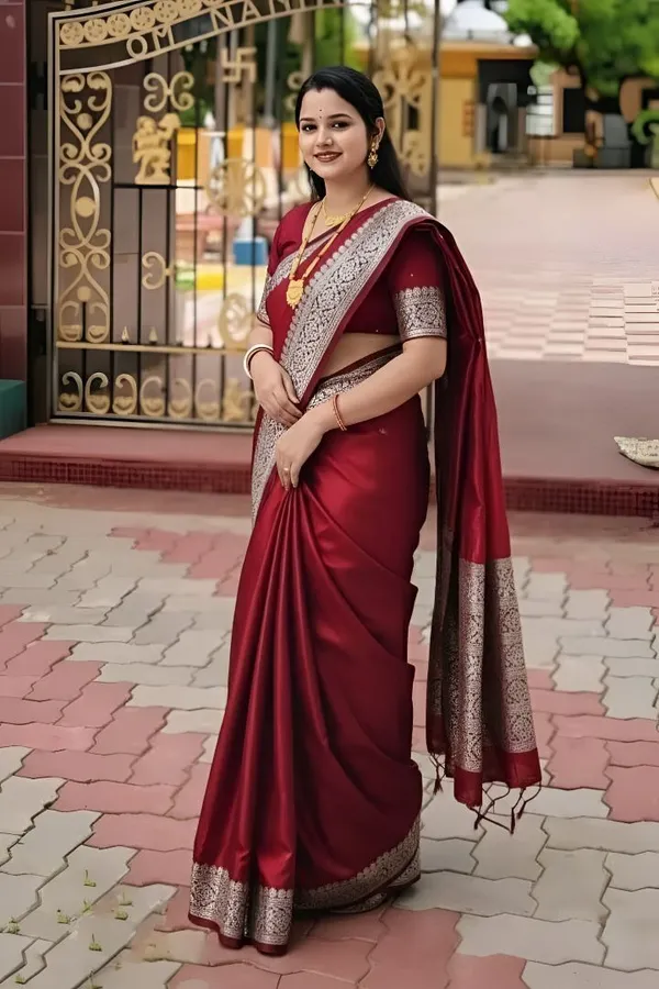Weaver_Store_Woven_Banarasi_Art_Silk_Saree_(Maroon)