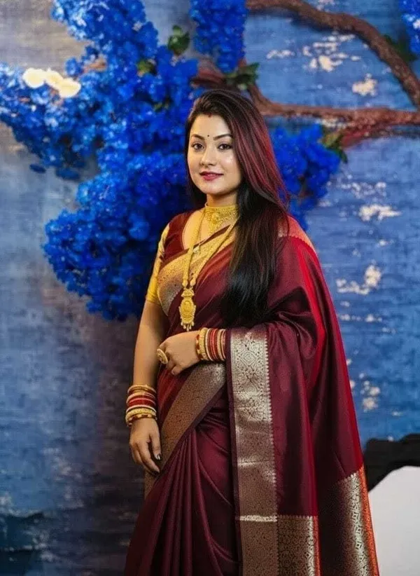 Weaver_Store_Woven_Banarasi_Art_Silk_Saree_(Maroon)