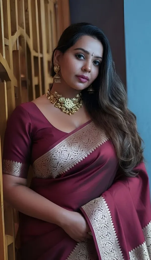 Weaver_Store_Woven_Banarasi_Art_Silk_Saree_(Maroon)