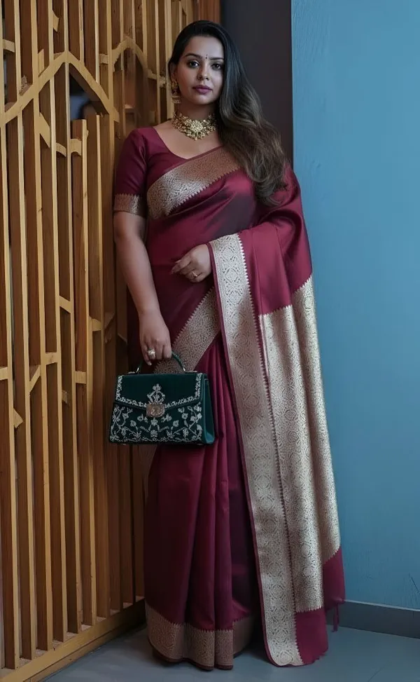 Weaver_Store_Woven_Banarasi_Art_Silk_Saree_(Maroon)