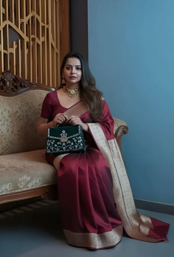 Weaver_Store_Woven_Banarasi_Art_Silk_Saree_(Maroon)