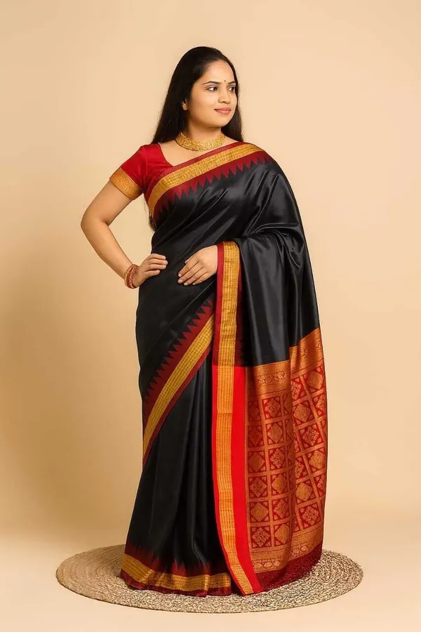 Weaver_Store_Woven_Banarasi_Art_Silk_Saree_(Black)