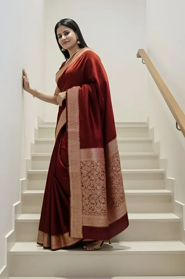 Weaver_Store_Woven_Banarasi_Art_Silk_Saree_(Maroon)