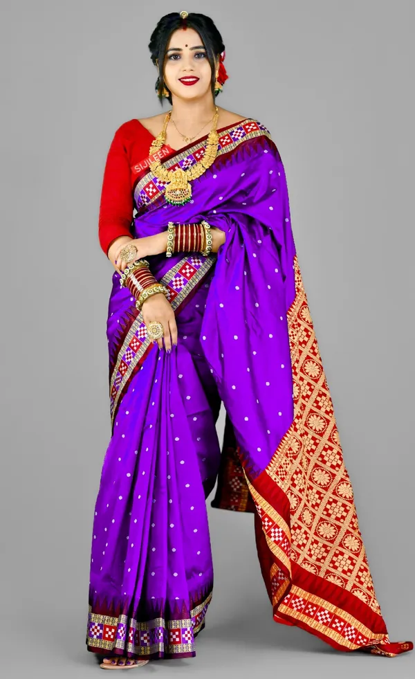Weaver_Store_Woven_Banarasi_Art_Silk_Saree_(Purple)