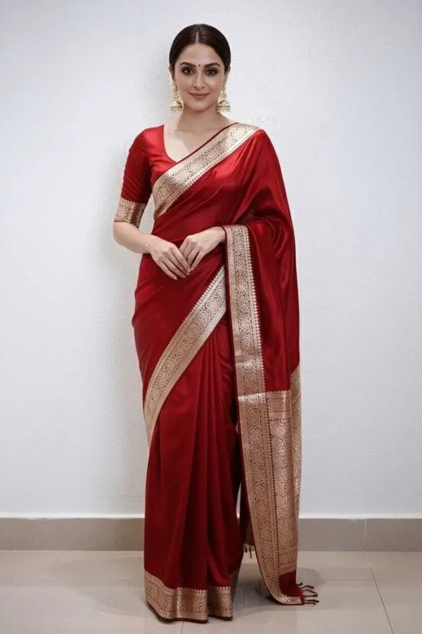 Weaver_Store_Woven_Banarasi_Art_Silk_Saree_(Red)