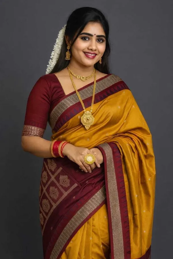 Weaver_Store_Woven_Banarasi_Art_Silk_Saree_(Mustard)