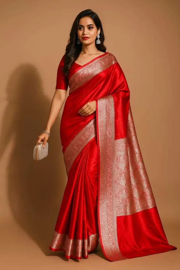 Weaver_Store_Woven_Banarasi_Art_Silk_Saree_(Red)