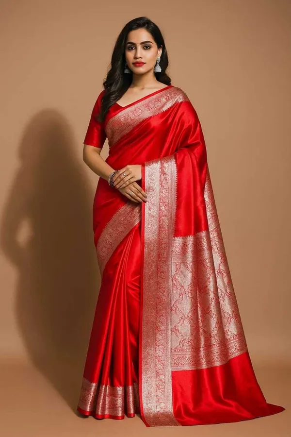 Weaver_Store_Woven_Banarasi_Art_Silk_Saree_(Red)