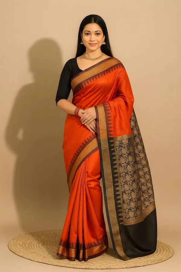 Weaver_Store_Woven_Banarasi_Art_Silk_Saree_(Orange)
