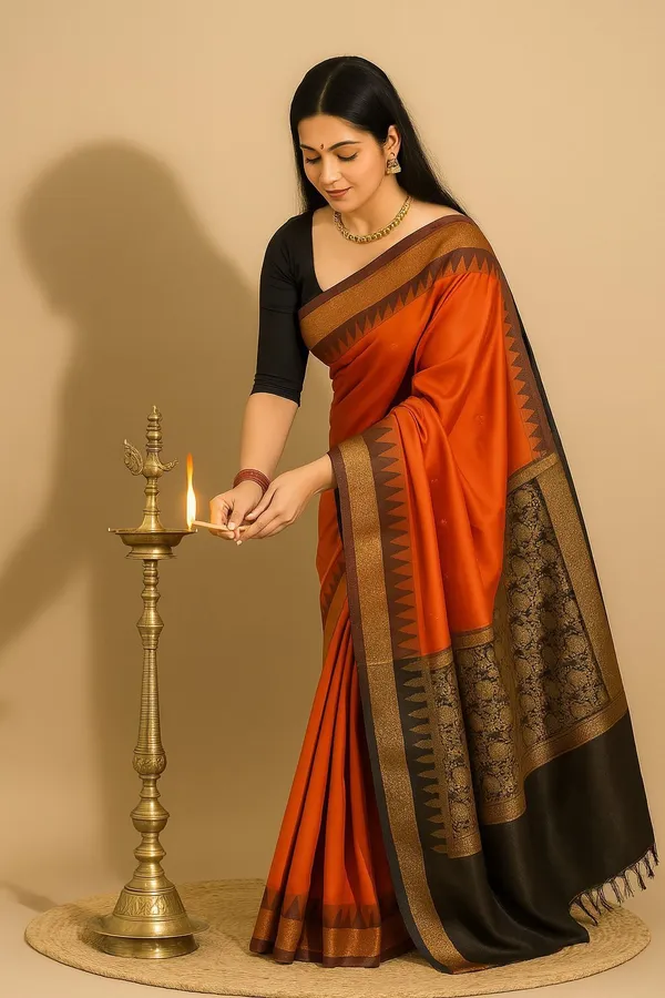 Weaver_Store_Woven_Banarasi_Art_Silk_Saree_(Orange)