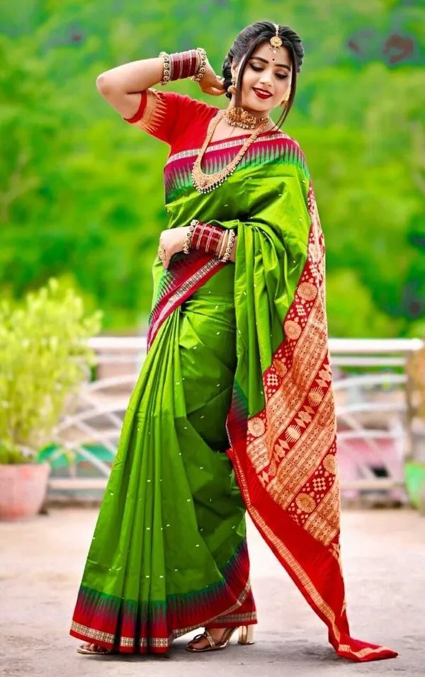 Weaver_Store_Woven_Banarasi_Art_Silk_Saree_(Green)