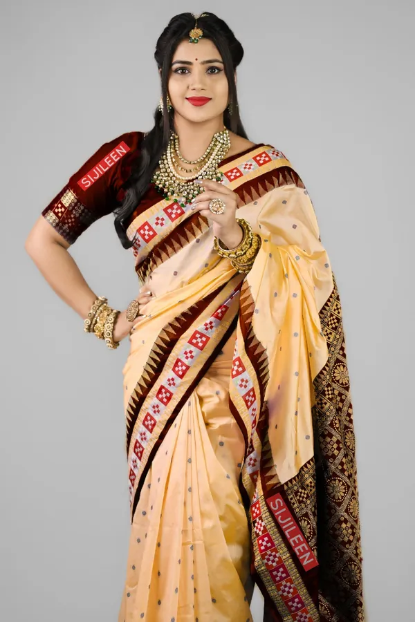 Weaver_Store_Printed_Banarasi_Art_Silk_Saree_(Cream,_Maroon)