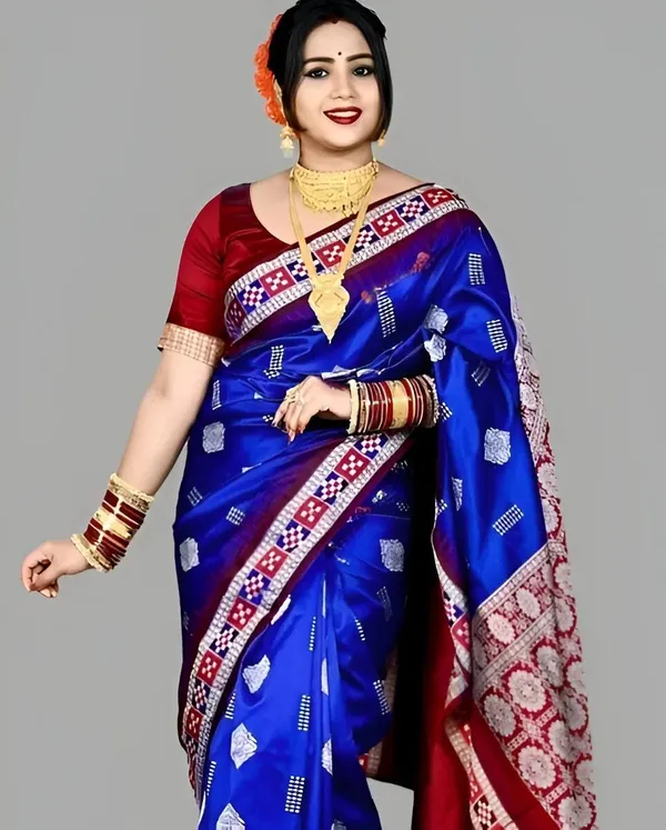 Weaver_Store_Woven_Banarasi_Art_Silk_Saree_(Blue)