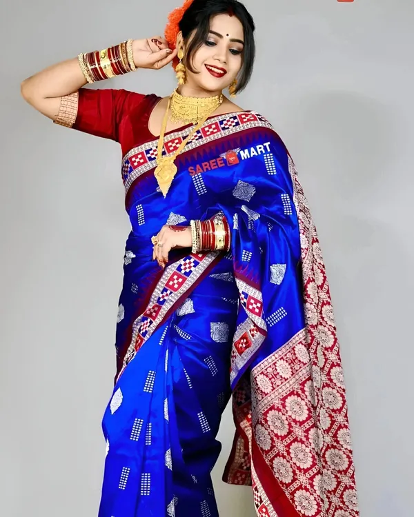 Weaver_Store_Woven_Banarasi_Art_Silk_Saree_(Blue)
