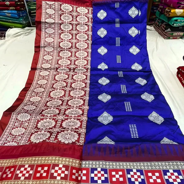 Weaver_Store_Woven_Banarasi_Art_Silk_Saree_(Blue)