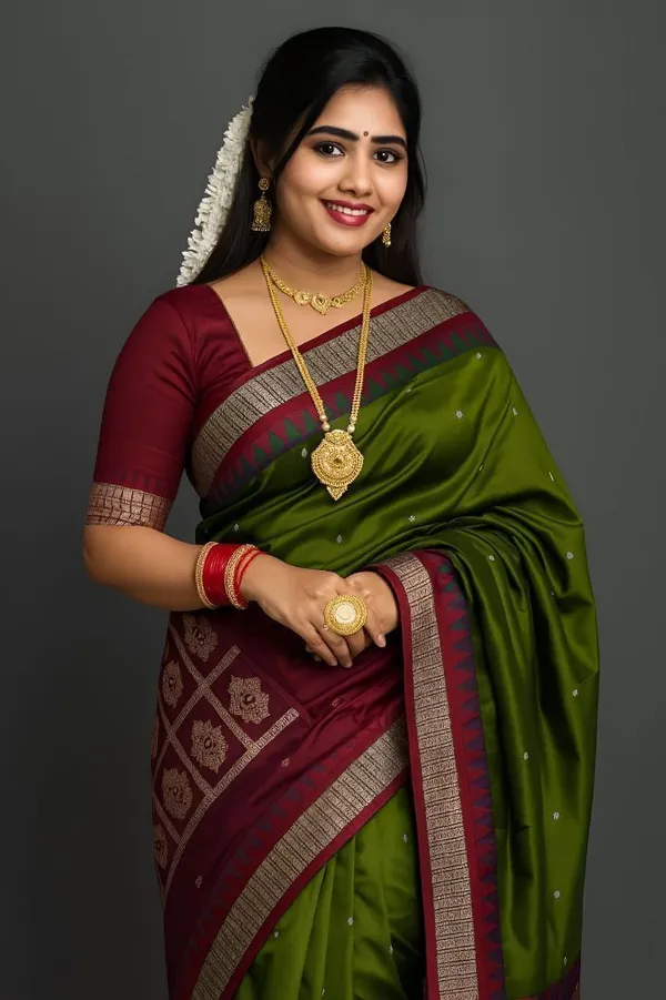 Weaver_Store_Woven_Banarasi_Art_Silk_Saree_(Green)