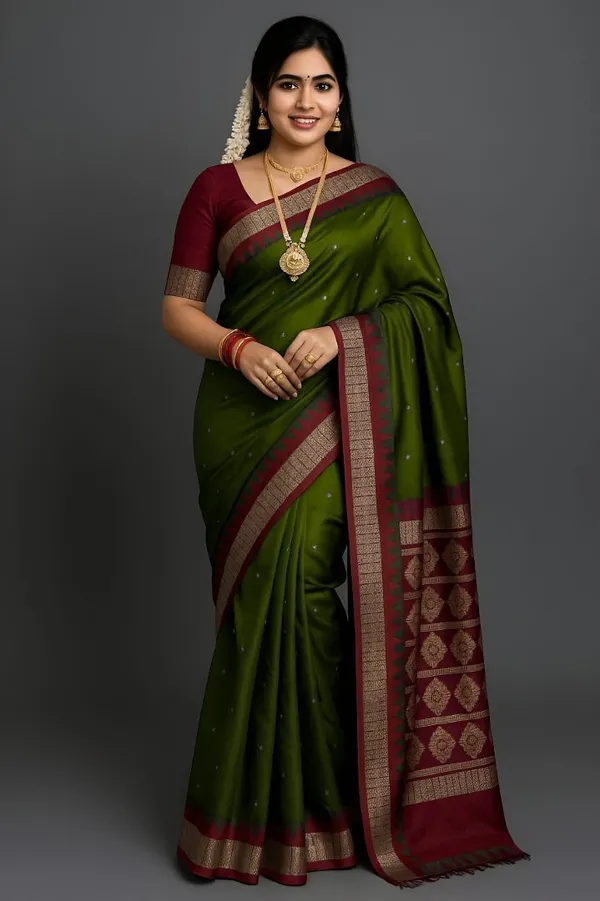 Weaver_Store_Woven_Banarasi_Art_Silk_Saree_(Green)