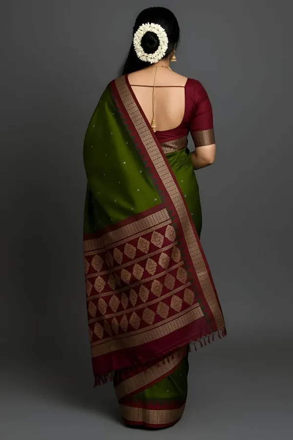 Weaver_Store_Woven_Banarasi_Art_Silk_Saree_(Green)