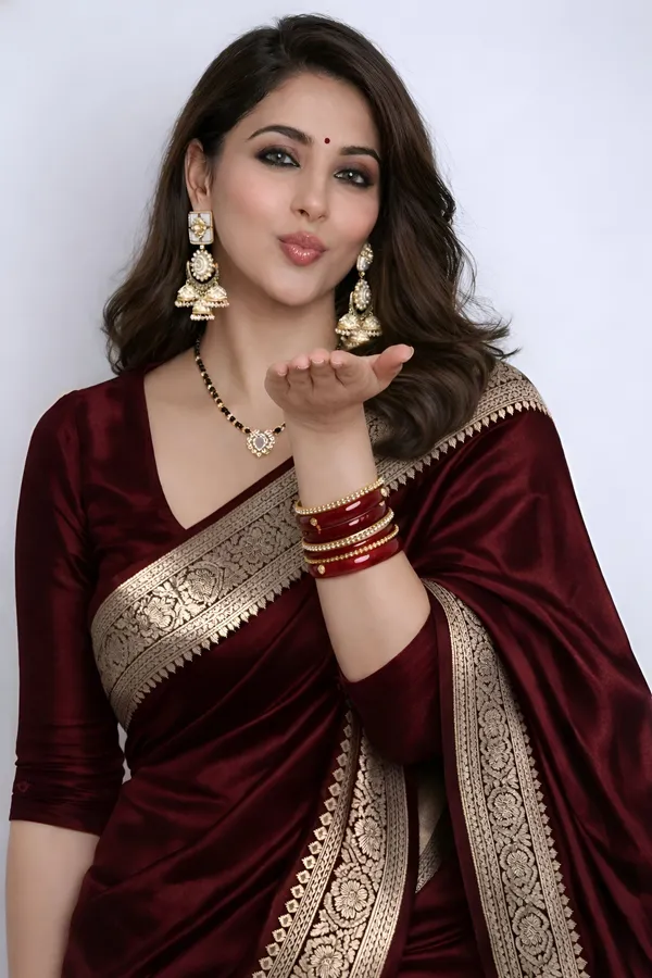 Weaver_Store_Woven_Banarasi_Art_Silk_Saree_(Maroon)