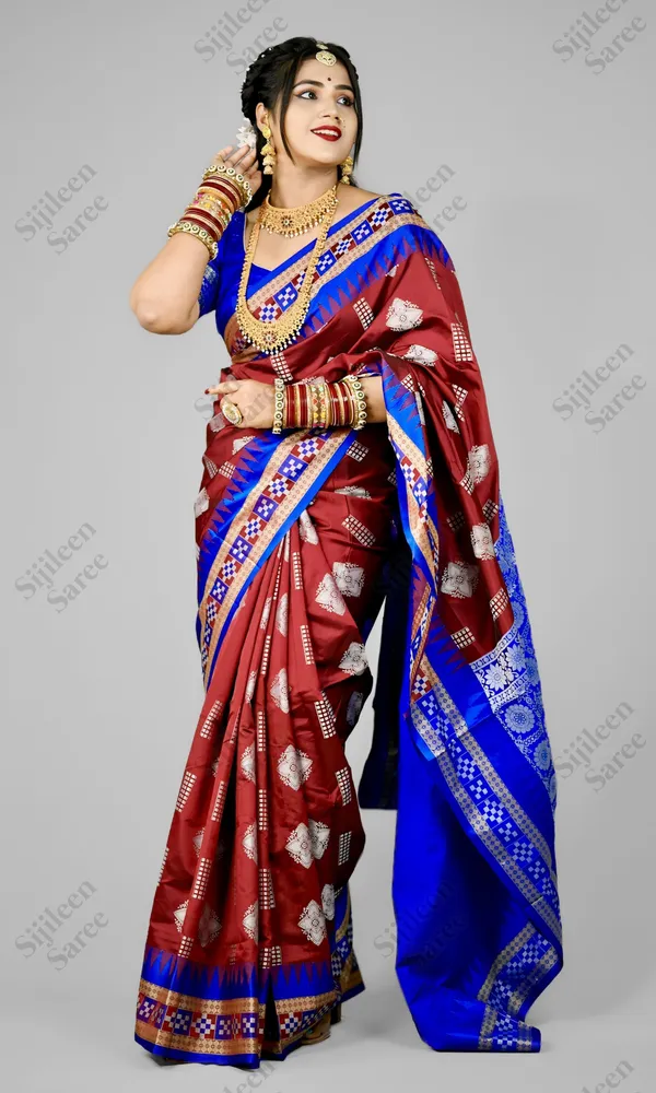 Weaver_Store_Woven_Banarasi_Art_Silk_Saree_(Maroon)