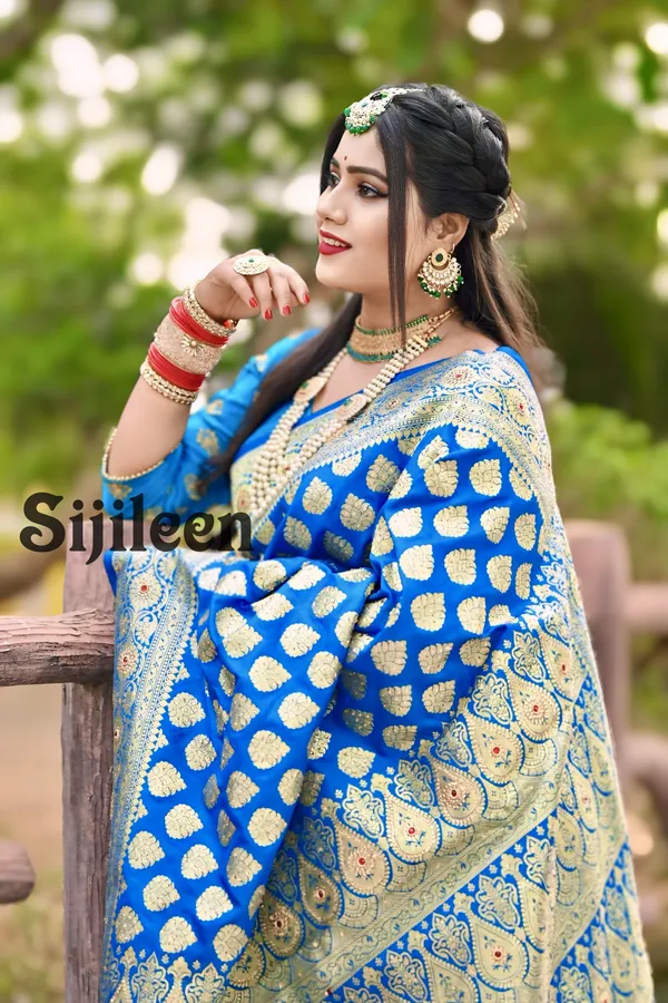 Weaver_Store_Woven_Banarasi_Art_Silk_Saree_(Blue)