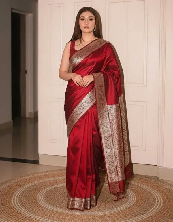 Weaver_Store_Woven_Banarasi_Art_Silk_Saree_(Maroon)