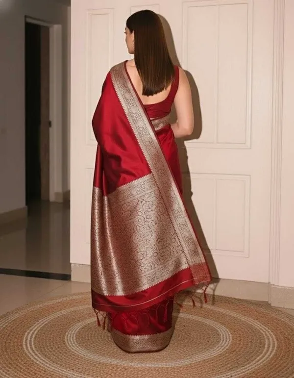 Weaver_Store_Woven_Banarasi_Art_Silk_Saree_(Maroon)