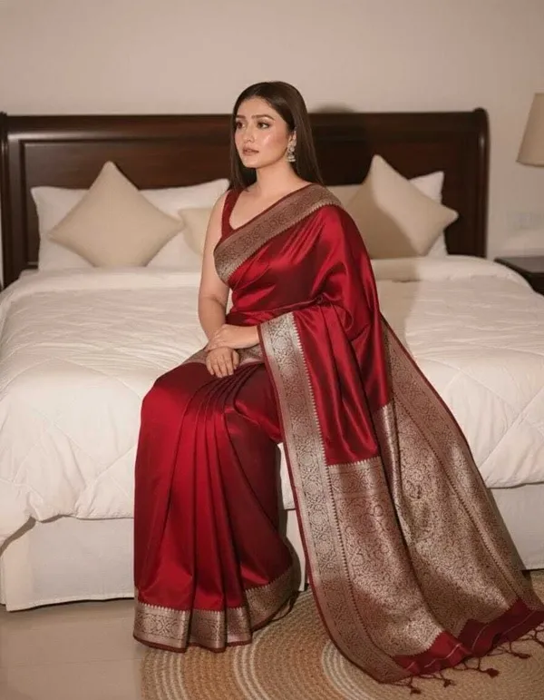 Weaver_Store_Woven_Banarasi_Art_Silk_Saree_(Maroon)