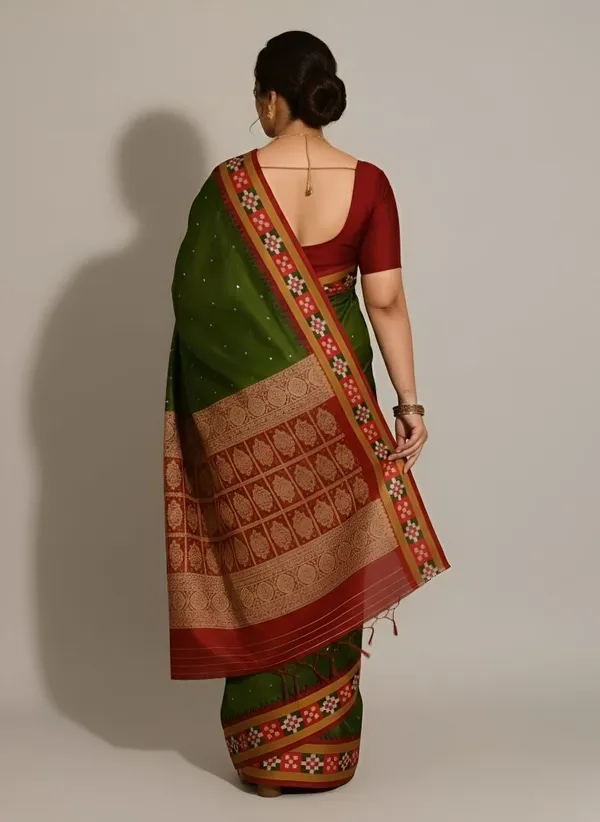 Weaver_Store_Woven_Banarasi_Art_Silk_Saree_(Green)