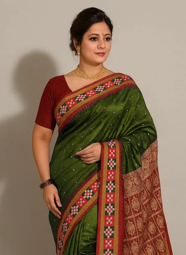 Weaver_Store_Woven_Banarasi_Art_Silk_Saree_(Green)