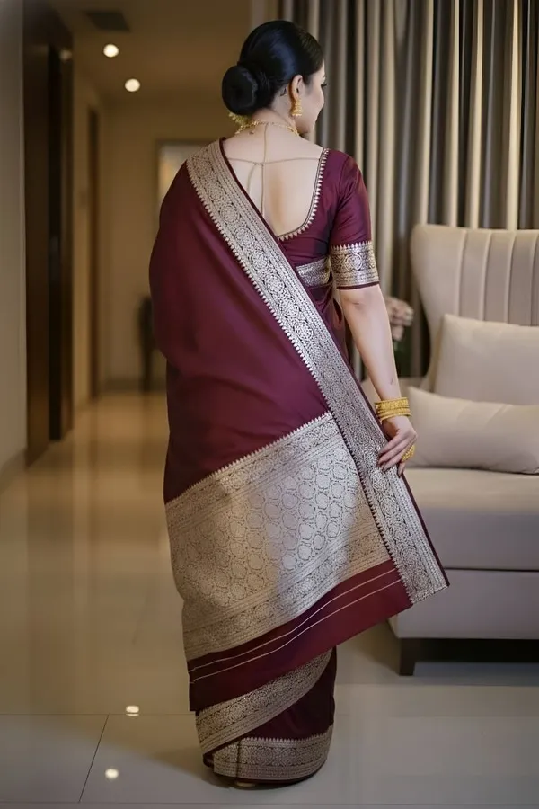 Weaver_Store_Woven_Banarasi_Art_Silk_Saree_(Maroon)