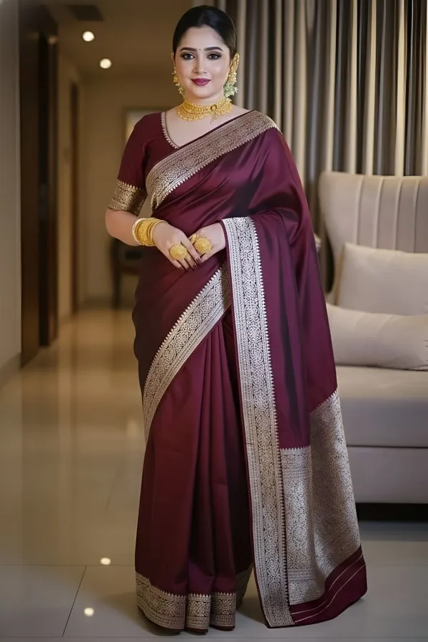 Weaver_Store_Woven_Banarasi_Art_Silk_Saree_(Maroon)