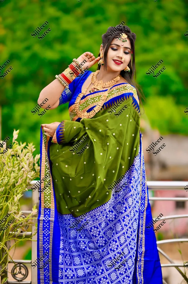 Weaver_Store_Woven_Banarasi_Art_Silk_Saree_(Green)
