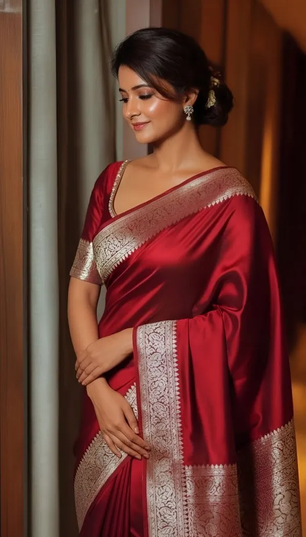 Weaver_Store_Woven_Banarasi_Art_Silk_Saree_(Red)