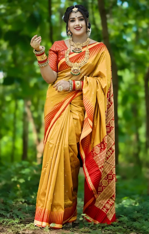 Weaver_Store_Woven_Banarasi_Art_Silk_Saree_(Mustard)