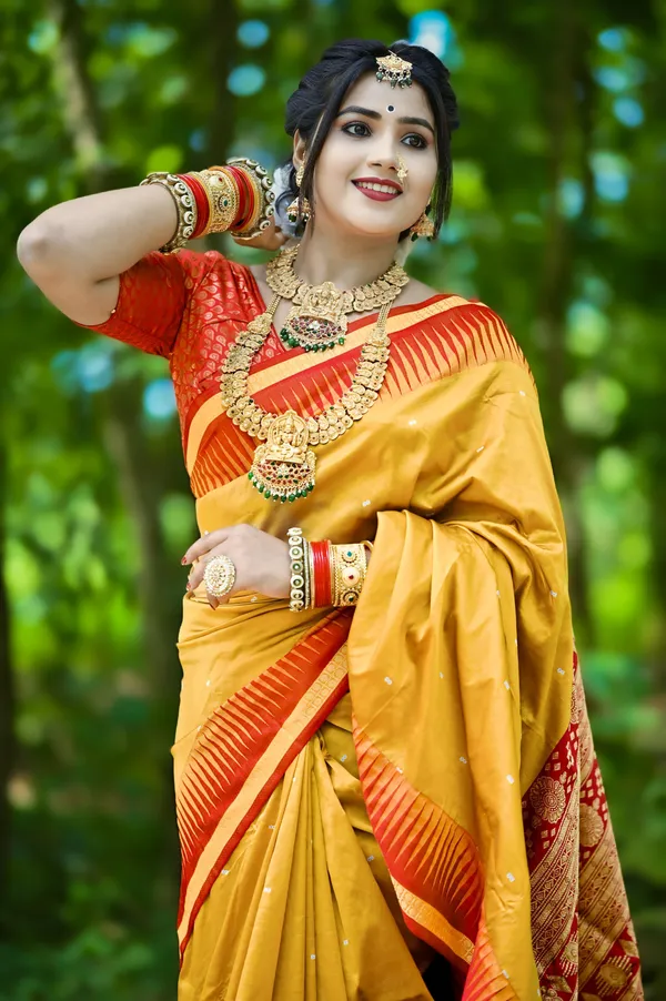 Weaver_Store_Woven_Banarasi_Art_Silk_Saree_(Mustard)