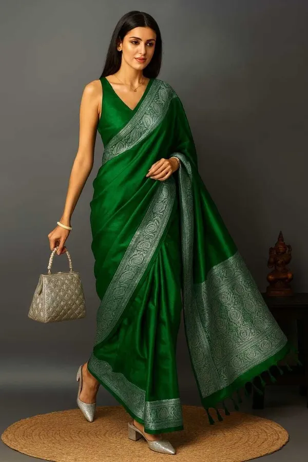 Weaver_Store_Woven_Banarasi_Art_Silk_Saree_(Green)