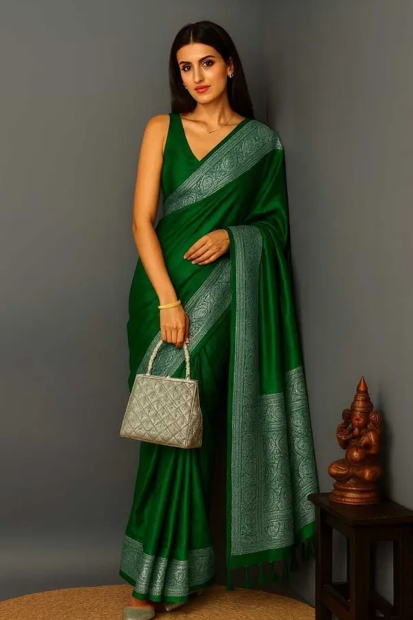 Weaver_Store_Woven_Banarasi_Art_Silk_Saree_(Green)
