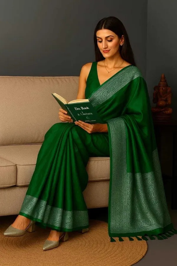 Weaver_Store_Woven_Banarasi_Art_Silk_Saree_(Green)