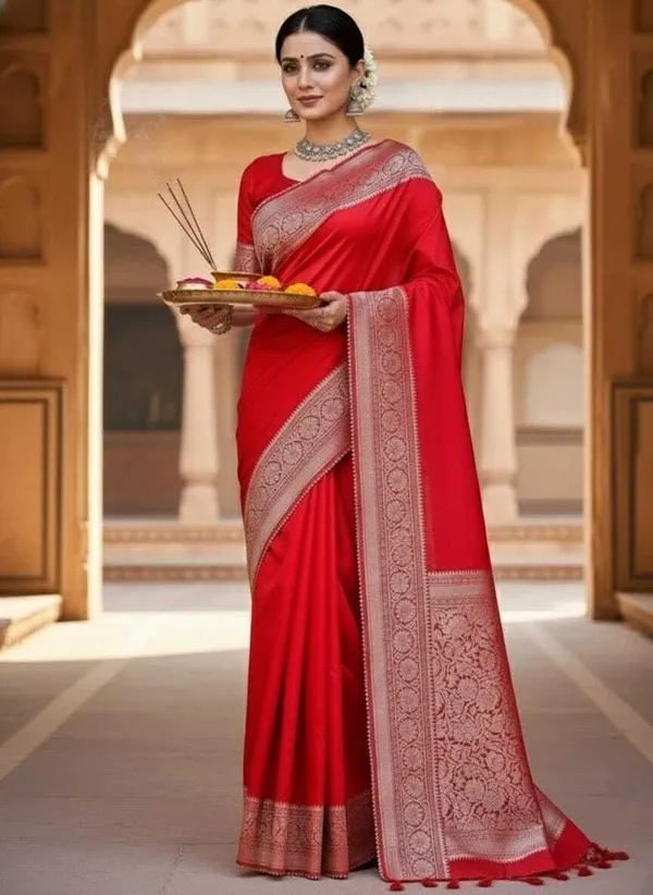Weaver_Store_Printed_Banarasi_Art_Silk_Saree_(Red)