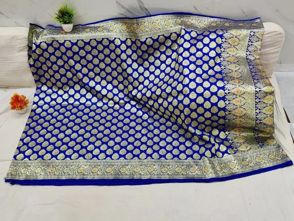 Weaver_Store_Woven_Banarasi_Art_Silk_Saree_(Blue)
