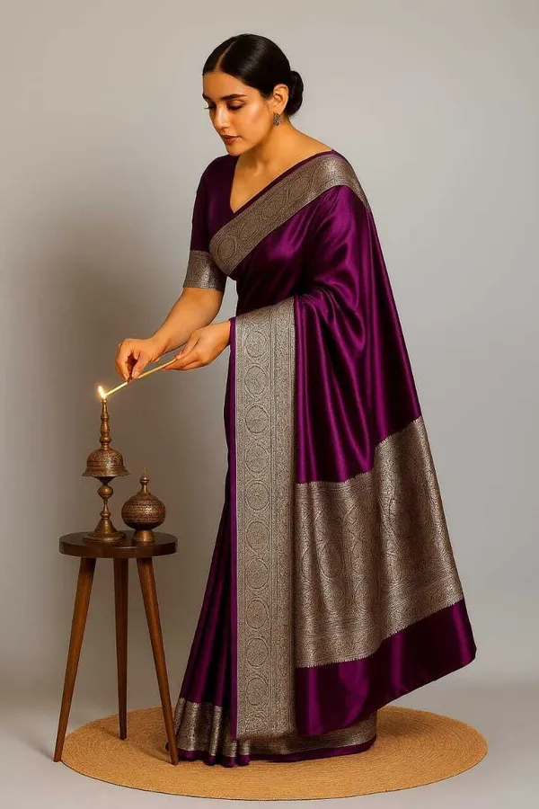 Weaver_Store_Woven_Banarasi_Art_Silk_Saree_(Purple)