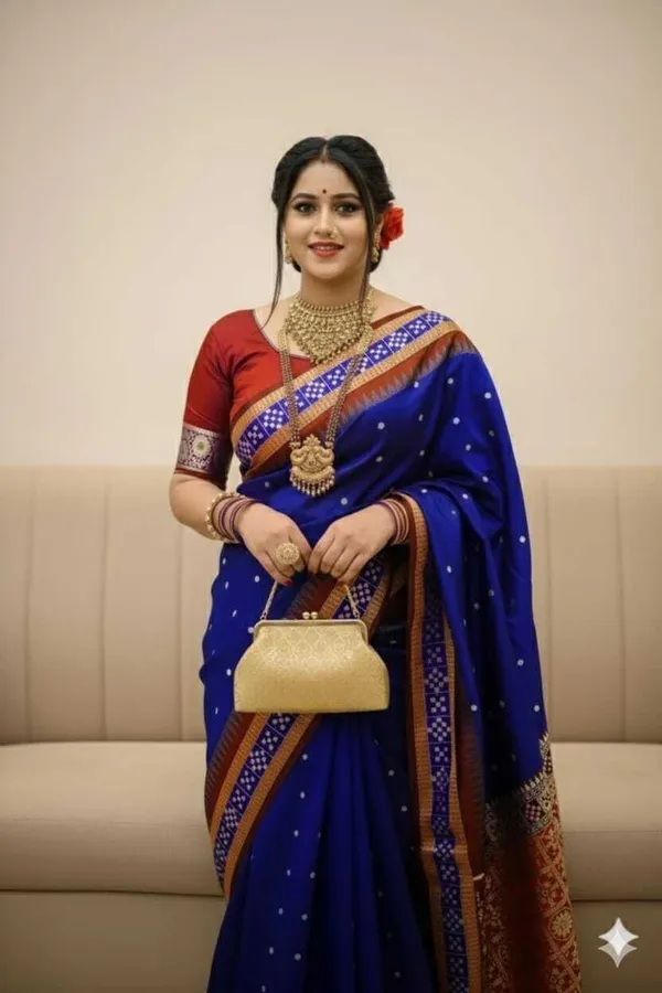 Weaver_Store_Printed_Sambalpuri_Silk_Blend_Saree_(Blue)