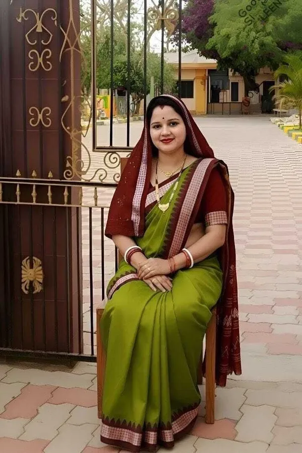 Weaver_Store_Printed_Sambalpuri_Silk_Blend_Saree_(Green)