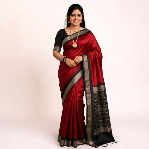 Weaver_Store_Woven_Banarasi_Art_Silk_Saree_(Red)