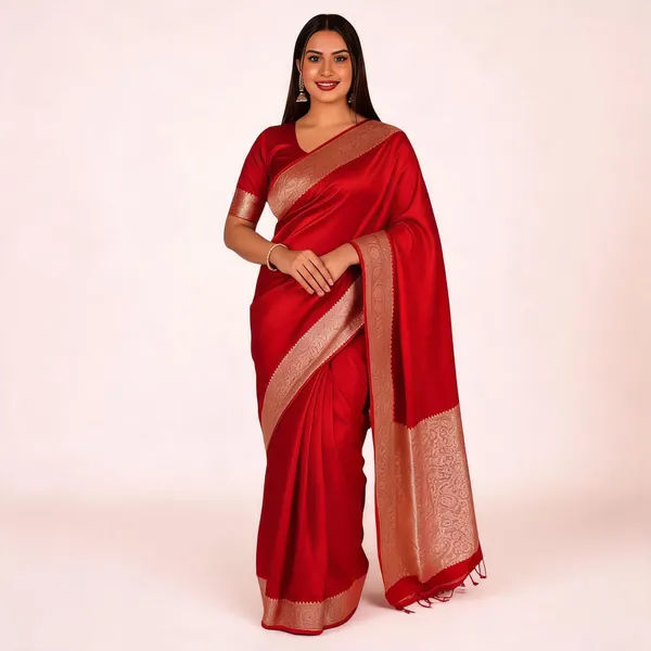Weaver_Store_Woven_Banarasi_Art_Silk_Saree_(Red)