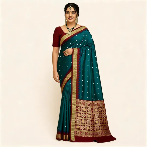 Weaver_Store_Woven_Banarasi_Art_Silk_Saree_(Green)