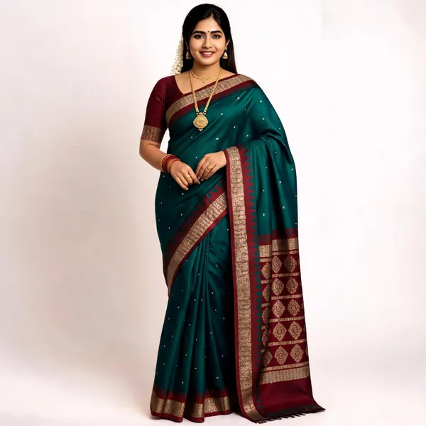Weaver_Store_Woven_Banarasi_Art_Silk_Saree_(Green)